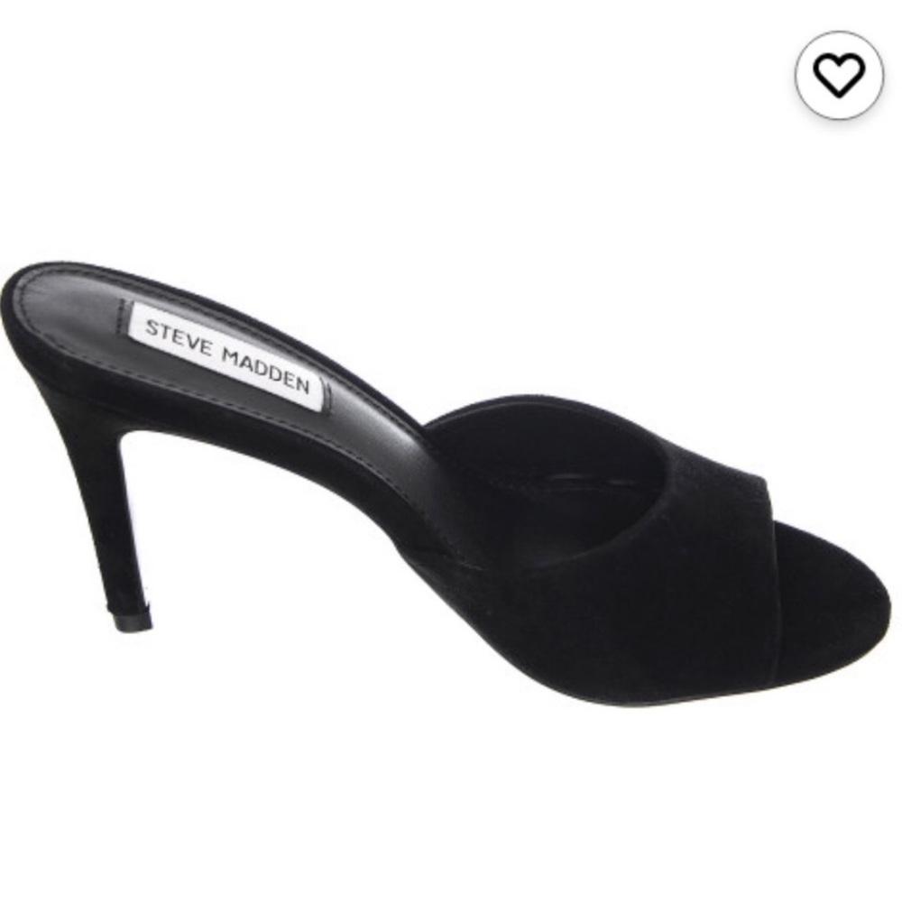 Steve Madden Erin Black Suede Sandals